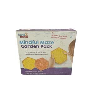 hand2mind Mindful Maze Garden Pack, Sensory Toy Maze for Kids, 2 Double-Sided